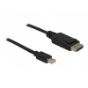 Kabel Mini DP/DP 1.2 DeLOCK 82438 2 m zwart