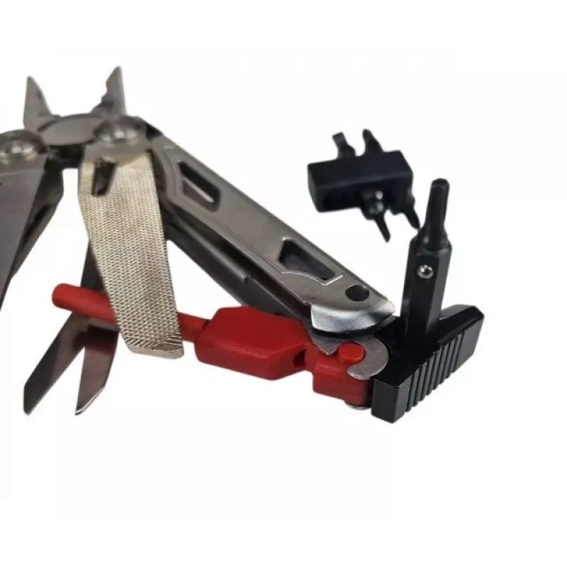 Multitool AZYMUT Giewon FS vuurstarter multitool met 19 tools, vuursteen, fluitje, gereedschapstas (H2038A)