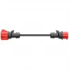 Adapter voor Gemini flex 22 kW CEE rood draaistroom 32A > CEE rood 16A zwart 30cm