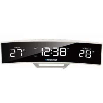 BLAUPUNKT CR12WH FM-wekker met temperatuur