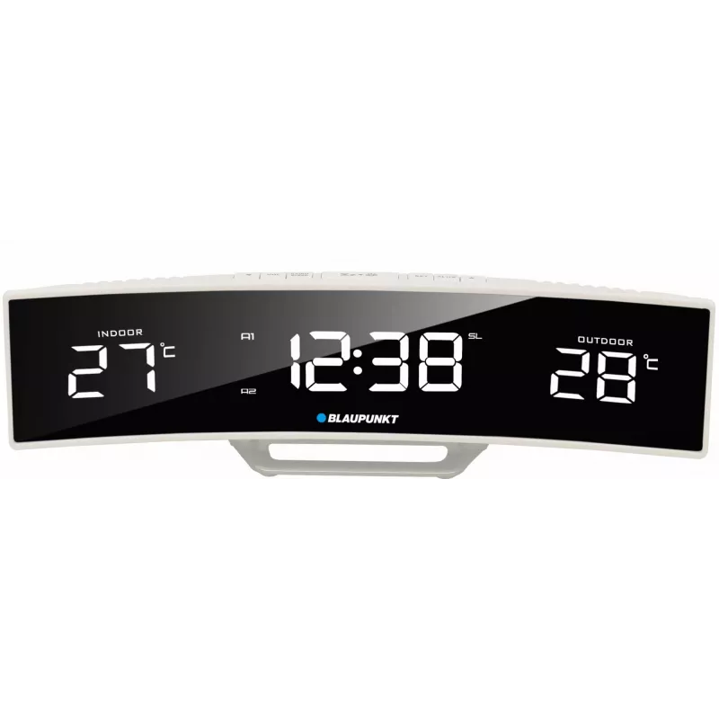 BLAUPUNKT CR12WH FM-wekker met temperatuur