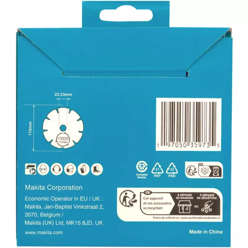 Makita D-80070 diamantschijf 115x22,23 DIAMAK (D-80070)