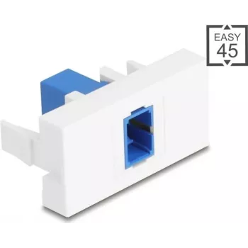 DELOCK Patch Panel module SC simplex blauw/wit 45° Easy 90896