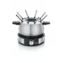 Severin FO 2471 fondue- en crêpecombinatie, zwart/roestvrij staal