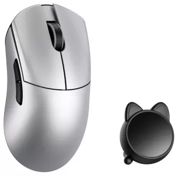WLMOUSE HUAN gamingmuis, Omron Optical Switches - zilver (HUAN-SILVER-O)