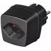 brennenstuhl reisadapter - stopcontactadapter - zwart (1508480)