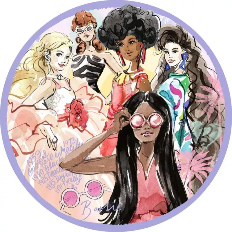 Puzzel Ravensburger Barbie – Global Style Icon Since 1959, 500 stukjes, rond
