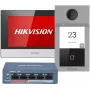 Hikvision DS-KIS604-S(C) video-deurintercom 2 MP 17,8 cm (7 inch) zwart, grijs, zilver