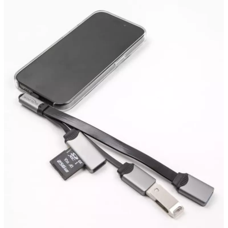 DeLOCK 64303 USB 3.2 Gen 1 Type-C Hub 5000 Mbit/s Grijs