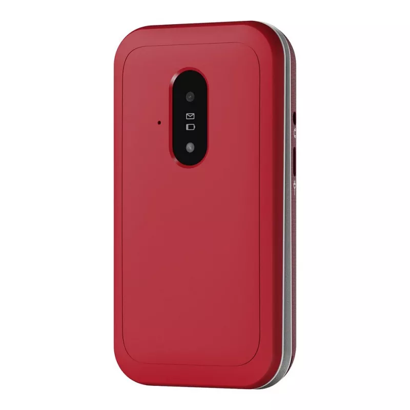 Feature-Phone Doro Leva E22 Klaptelefoon, 2,8 inch (7,11 cm) display, Single SIM, 0,3 MP camera, 1150 mAh, 127,8 g, rood/wit
