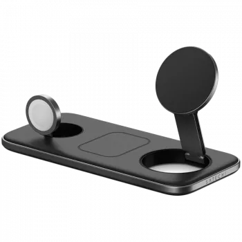 SATECHI Qi2 Trio draadloze oplaadpad - met Type-A-, C-, G-stekkers