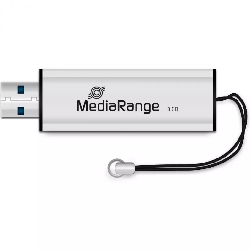 MediaRange SuperSpeed - USB-stick - 8GB - USB3.0 - zwart/zilver (MR914)