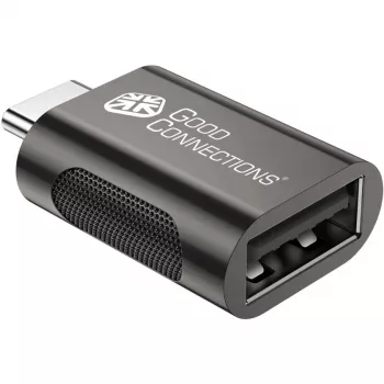 Good Connections adapter USB 3.2 Gen.1 3.0 stekker C naar USB-A bus verguld metalen behuizing (USB-AD302)