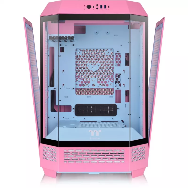 Thermaltake The Tower 300 Bubble Pink roze gehard glas - midi/mini tower - ATX