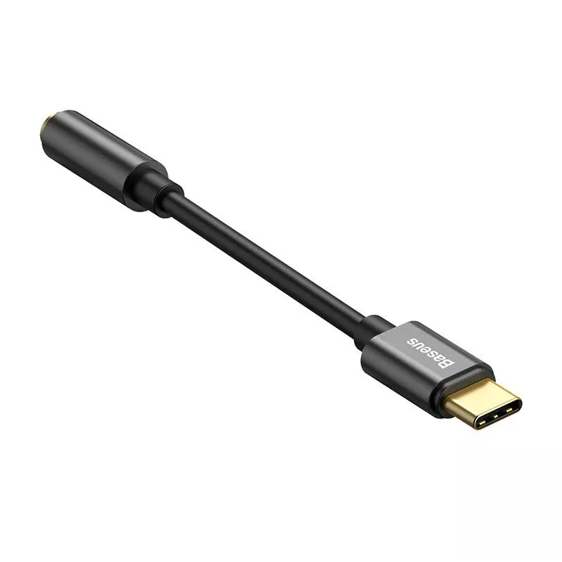 Kabeladapter Baseus CATL54-01 Type-C naar 3,5 mm, zwart