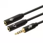 Adapter TB 3,5mm mini-jack splitter 1x 3,5mm stekker naar 2x 3,5mm bus, model AKTBXAJ0P2J030B