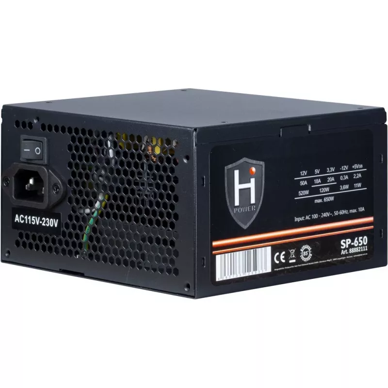 Voeding Inter-Tech HIPOWER SP-650 650 W