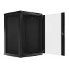Wandmontage-rackkast LANBERG WF01-6618-10B, 18U, 600×600×907 mm, zwart, 60 kg