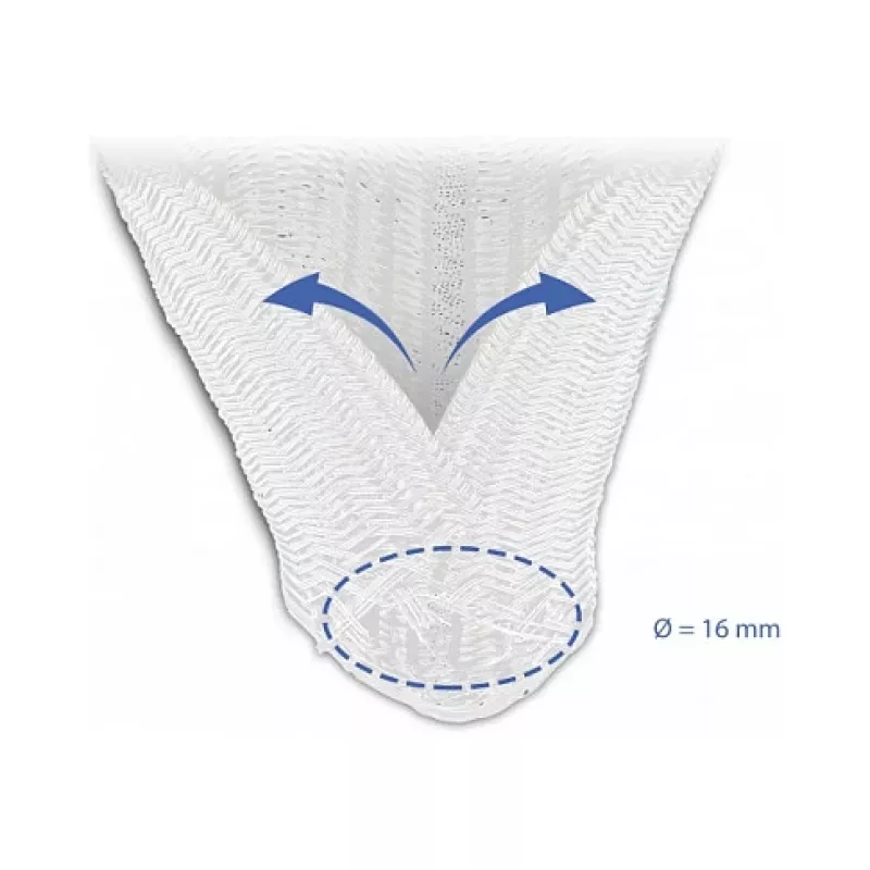 Gevlochten slang DeLOCK 20809 5 m x 16 mm wit