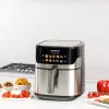 Heteluchtfriteuse Taurus Air Fry 7S 1600W 6,5L, rvs, 8 programma's, 80–200°C, touchbediening