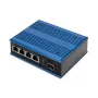 Digitus 4-poorts Gigabit Ethernet netwerk PoE-switch, industrieel, unmanaged, 1 SFP-uplink