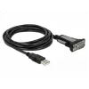 DELOCK Adapter USB 2.0 Type-A naar 1 x Serieel RS-232 DB9 3 m