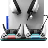 Koelstandaard CANYON CS-51 RGB voor PS5 slim zwart met dubbele controller-oplaadstation