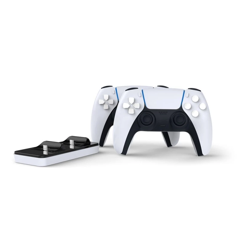 Oplaadstation SUBSONIC SA5608 voor PlayStation 5-controllers met twee snellaadplaatsen en LED-indicatoren