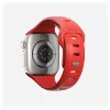 Band Nomad Tempo — rood rubber, 18 mm breed, past op polsen 135–175 mm