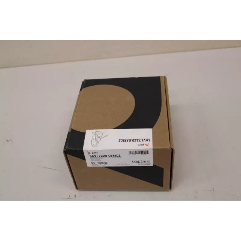 SALE OUT. Poly Savi 7220 Office-headset met ingebouwde microfoon | GEBRUIKT, GEKRATST | draadloos | zwart