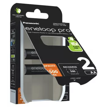 Accu's PANASONIC ENELOOP PRO AA 2500 mAh 2 stuks (BK-3HCDE/2CP)