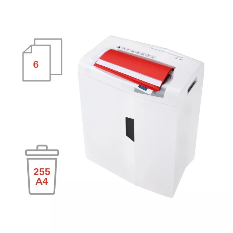 HSM shredstar X6pro papiervernietiger, 2 x 15 mm + apart CD-snijmechanisme