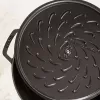 Staub Chistera 40511-472-0 braadpan 28 cm, rond, gietijzer, 3,7 l, zwart