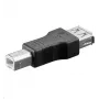 Microconnect USBAFB kabeladapter USB B USB A zwart