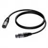 Audiokabel Procab XLR-stekker naar XLR-bus 10 m (1KPBA139)