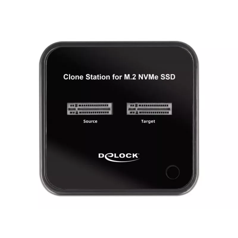 DeLOCK M.2 dockingstation voor 2 x M.2 NVMe PCIe SSD met kloonfunctie