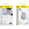 Draagbare powerbank Awei C03 20000mAh met 45W uitgang en geïntegreerde USB-A/USB-C-kabel