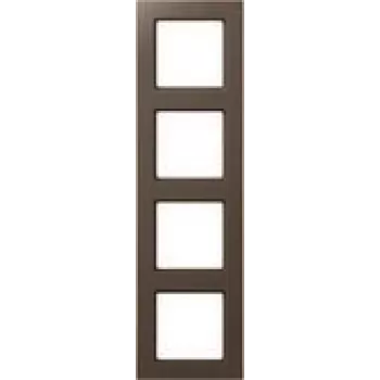 Jung afdekraam 4-voudig mokka horizontaal/verticaal AC 584 MO (AC584MO)