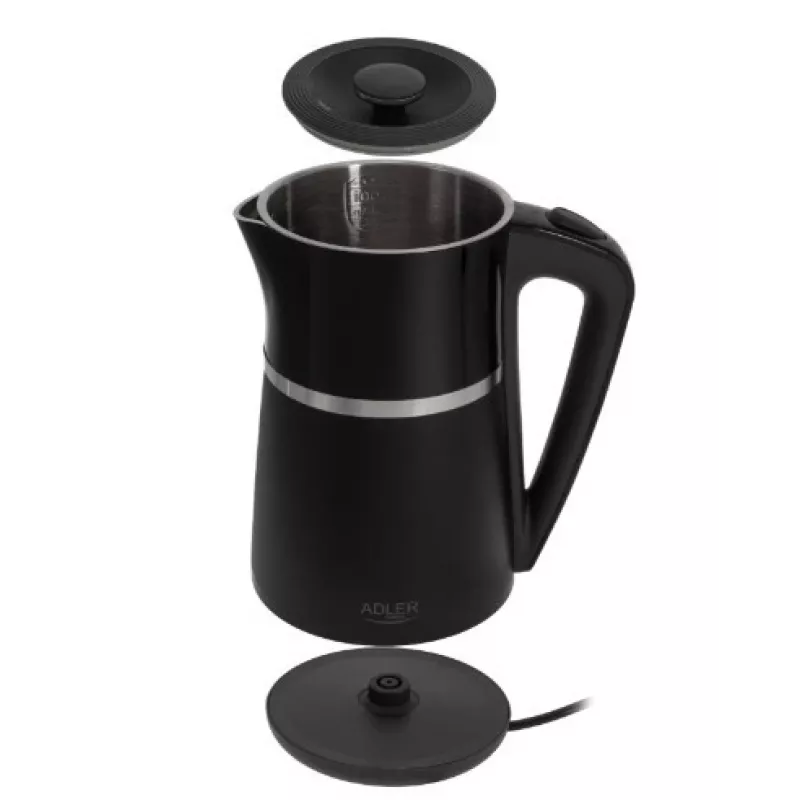 Elektrische waterkoker Adler 1,7l 2200W zwart