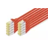 Digitus DK-1644-A-020-R-10 CAT 6A S/FTP patchkabel 2 m, rood, 10-pack