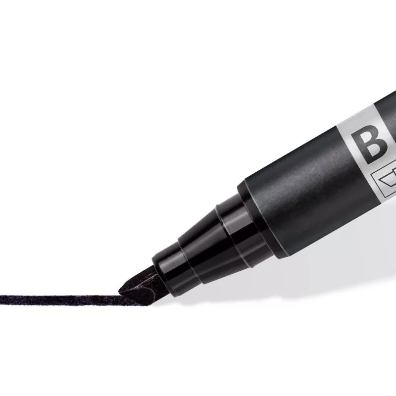 Permanentmarker Staedtler Lumocolor permanent duo 348 B zwart 1 stuk