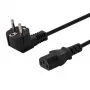 Savio CL-98 netsnoer, Schuko naar IEC C13, 1,8 m, zwart