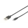 Assmann USB-verbindingskabel, type A - Micro B, M/M, 1,0 m, USB 2.0 compatibel, UL, zwart (AK-300127-010-S)