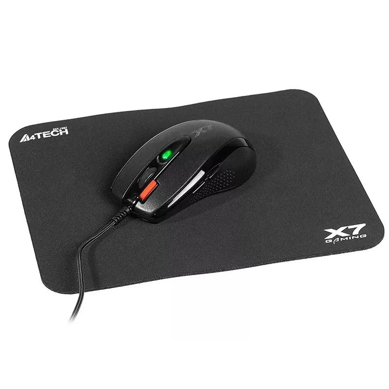 Gaming-muis A4Tech X-7120 USB Type-A ambidexter 2000 DPI, 3 ms, bedraad, zwart
