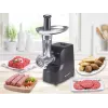 Beper P102ROB200 elektrische vleesmolen met tomatenpers, 1200 W, zwart