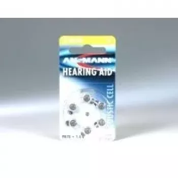 1x6 Ansmann zink-lucht 10 (PR70) hoortoestelbatterijen
