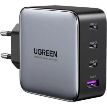 Ugreen 45515B oplader voor mobiele apparaten grijs AC snelopladen binnen