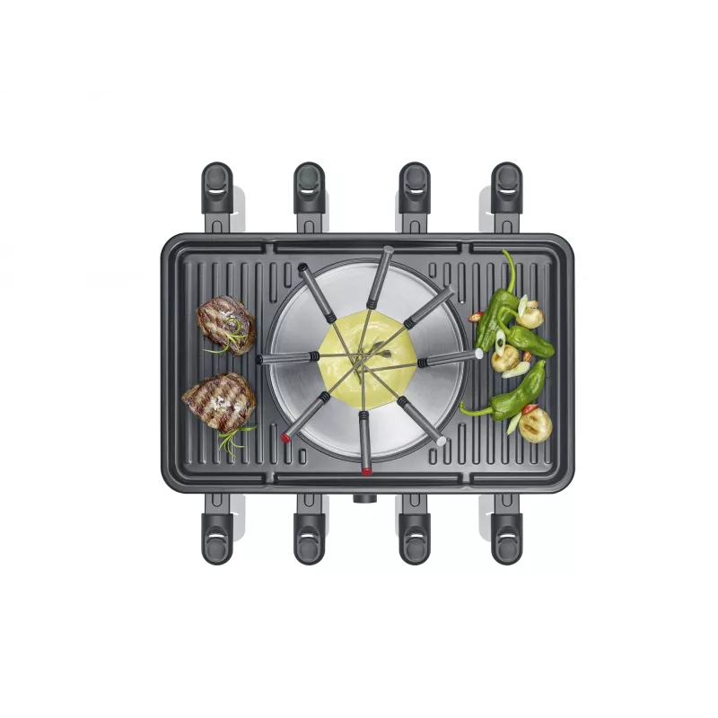 Raclette grill Severin RG 2347 8 personen 1400 W zwart
