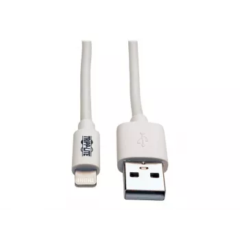 Eaton Tripp Lite Series USB-A naar Lightning sync-/laadkabel (M/M) - MFi-gecertificeerd, wit, 6 ft. (1,8 m) - data-/netkabel - USB mannelijk naar Lightning
