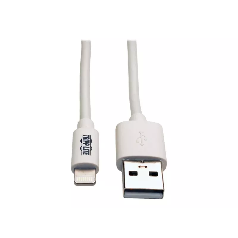 Eaton Tripp Lite Series USB-A naar Lightning sync-/laadkabel (M/M) - MFi-gecertificeerd, wit, 6 ft. (1,8 m) - data-/netkabel - USB mannelijk naar Lightning